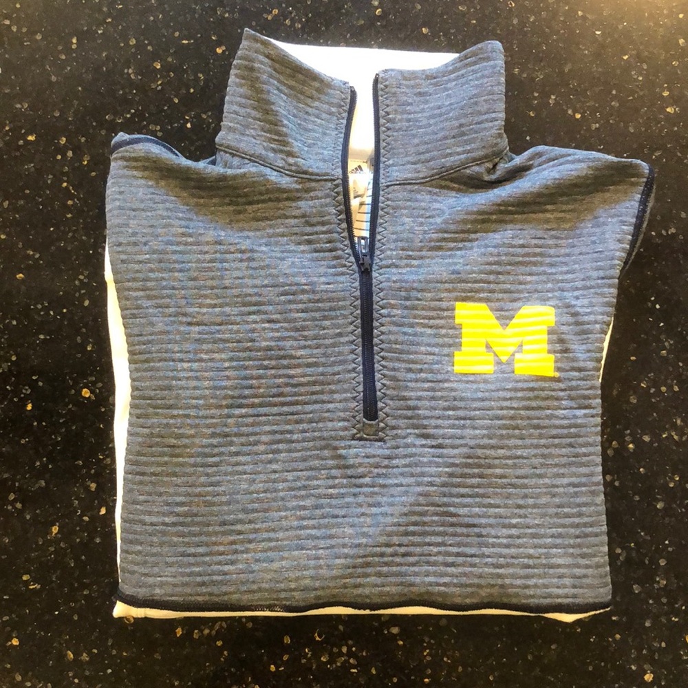Adidas Michigan clima-fit half-zip sweatshirt